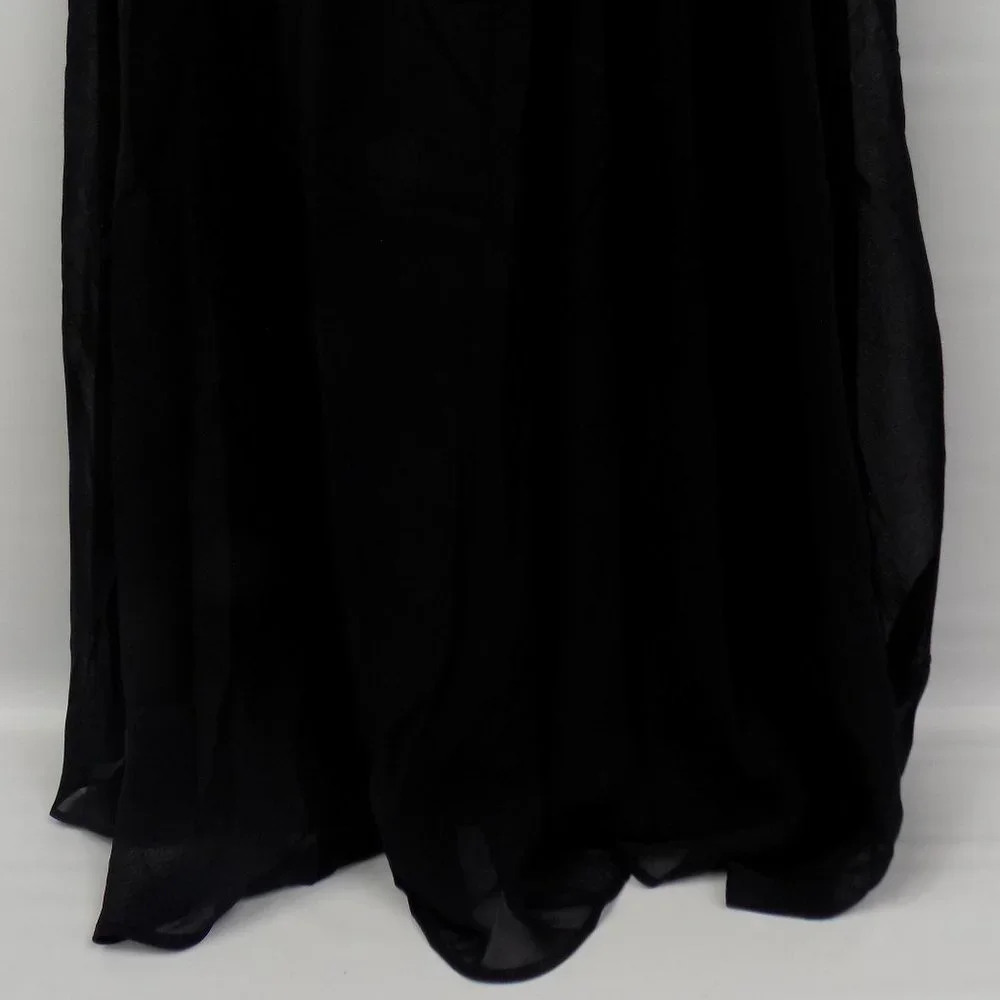 Ever Pretty Black Pleated Bodice One Shoulder Dress Size 4 NWT - Picture 5 of 12